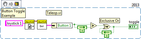 LabVIEW Button Toggle Example