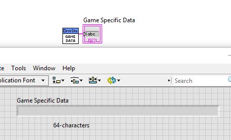 FRC 2018 LabVIEW Game Specific Data vi