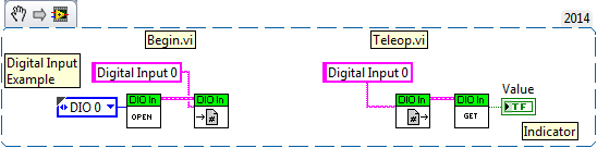 LabVIEW DIO Input Example